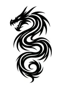 stilisierten-drache-mit-geschwungenen-linien-und-scharfen-zaehnen