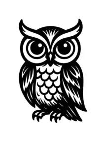 stilisierten-eule-mit-grossen-augen-tattoo-vorlage