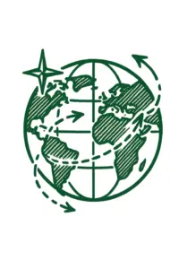 stilisierten-globus-mit-reiselinien-und-kompass-tattoo