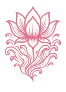 stilisierten-lotusblume-mit-wasserwellen-tattoo-vorlage