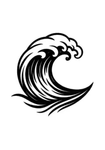 stilisierten-welle-mit-dynamischen-konturen-tattoo-vorlage