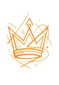 stilisiertes-krone-mit-grafischen-linien-und-abstrakten-formen