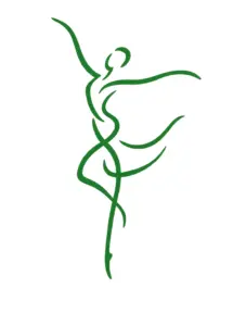 tanzende-abstrakte-figur-tattoo-steissbein-gruen