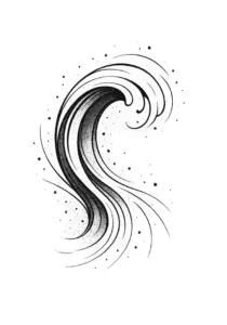 tattoovorlage-abstrakte-welle-mit-punkten-und-linien