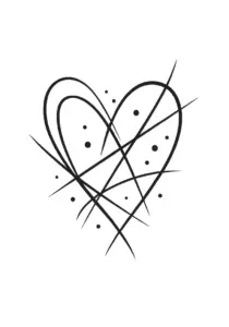 tattoovorlage-abstraktes-herz-mit-linien-und-punkten