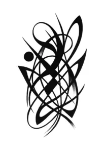tattoovorlage-abstraktes-kunstwerk-mit-verschlungenen-linien-und-formen