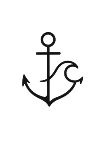 tattoovorlage-anker-mit-welle-schwarz-weiss