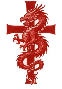 tattoovorlage-drachen-kreuz-design-fuer-maenner