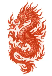 tattoovorlage-drachenmotiv-mit-flammenden-farben