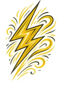 tattoovorlage-dynamischer-blitz-mit-bewegungseffekten