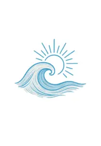 tattoovorlage-einer-welle-mit-sonnenstrahl