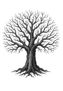 tattoovorlage-eines-stilisierten-baumes-mit-weitreichenden-aesten