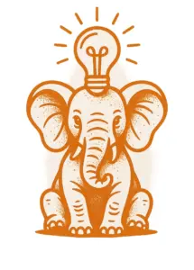 tattoovorlage-elefant-mit-gluehbirne-kreativ-und-modern