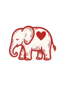 tattoovorlage-elefant-mit-herz-auf-dem-ruecken