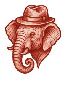 tattoovorlage-elefant-mit-hut-fuer-kreative-tattoos