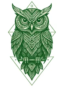 tattoovorlage-eule-geometrische-elemente-fuer-maenner