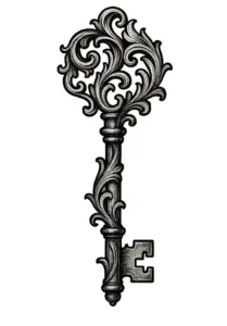 tattoovorlage-fuer-einen-kunstvollen-schluessel-mit-detaillierten-verzierungen