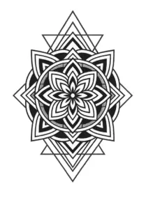 tattoovorlage-geometrisches-mandala-mit-symmetrischen-formen