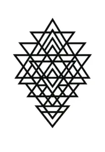 tattoovorlage-geometrisches-muster-aus-dreiecken-und-linien