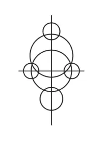 tattoovorlage-geometrisches-muster-aus-kreisen-und-linien