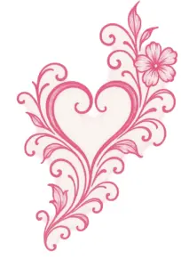 tattoovorlage-herz-mit-floralen-elementen-fuer-frauen