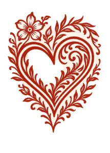 tattoovorlage-herz-mit-floralen-verzierungen