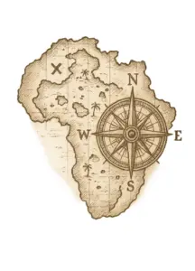 tattoovorlage-kompass-auf-afrika-karte