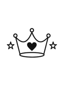 tattoovorlage-krone-mit-herz-und-sternen