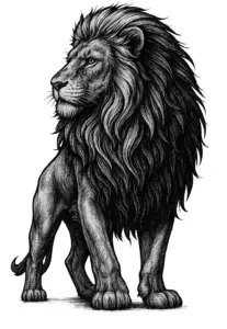 tattoovorlage-loewe-im-profil-majestaetische-darstellung