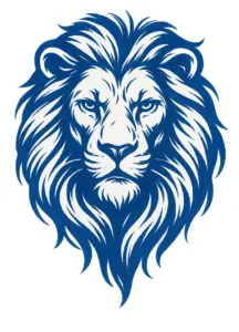 tattoovorlage-loewenkopf-in-kraftvollen-linien-oberschenkel
