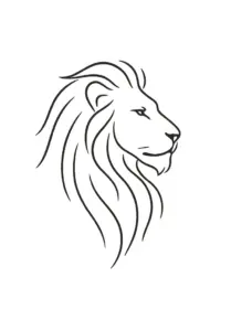 tattoovorlage-loewenprofil-minimalistisch-modern-elegant