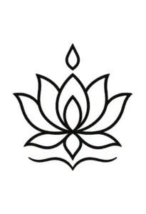 tattoovorlage-lotusblume-klare-linien-oberarm