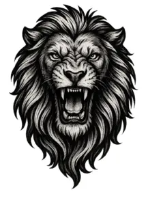 tattoovorlage-majestaetischer-loewe-mit-eindrucksvollem-gesicht