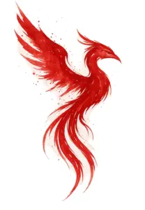 tattoovorlage-majestaetischer-phoenix-in-rot