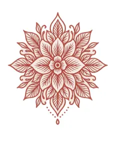 tattoovorlage-mandala-blueten-und-blaetter-handgelenk