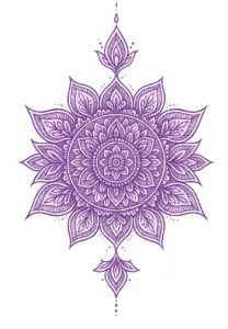 tattoovorlage-mandala-feine-details-lila