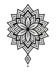 tattoovorlage-mandala-geometrische-formen-steissbein