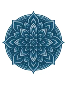 tattoovorlage-mandala-in-blautonen-fuer-oberarm