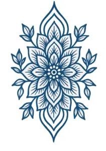 tattoovorlage-mandala-mit-blaettern-fuer-finger-tattoo