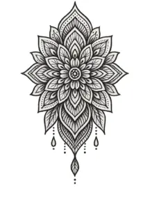 tattoovorlage-mandala-mit-feinen-details-fuer-den-ruecken