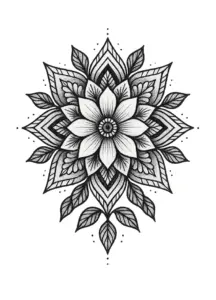 tattoovorlage-mandala-mit-floralen-elementen-fuer-oberarm