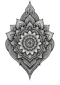 tattoovorlage-mandala-mit-floralen-und-geometrischen-mustern