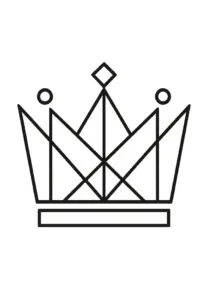 tattoovorlage-minimalistische-krone-mit-geometrischen-formen