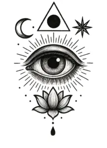 tattoovorlage-mit-augen-und-symbolen