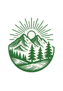 tattoovorlage-mit-bergen-baeumen-und-sonnenstrahlen