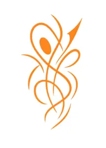 tattoovorlage-mit-dynamischen-tribal-linien-in-orange