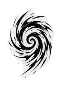 tattoovorlage-mit-dynamischer-spiralförmiger-schwarz-weiss-design