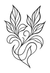 tattoovorlage-mit-eleganten-blaettern-und-organischen-linien