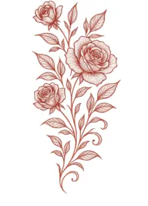 tattoovorlage-mit-filigranen-rosen-und-blaettern-fuer-den-oberarm