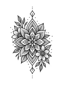 tattoovorlage-mit-floralen-mandala-elementen